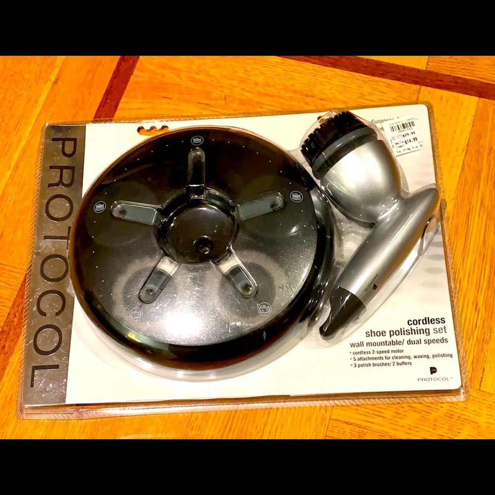 🆕NIB PROTOCOL CORDLESS SHOE POLISHING SET